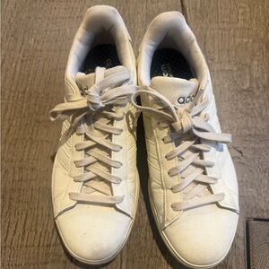 Adidas Classic White Lace-Up Sneakers (size 9)